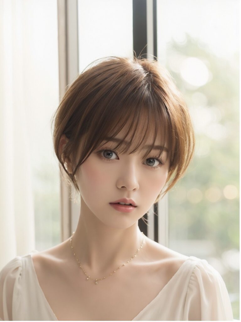 女性ショートカット/ダブルカラー – 札幌円山の美容室・ヘアサロン「laguna」